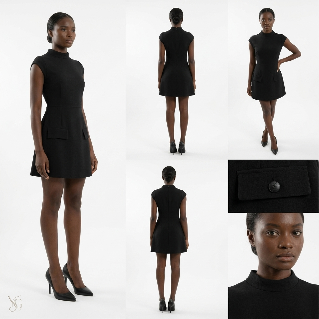Robe Victoria – Mini robe noire élégante