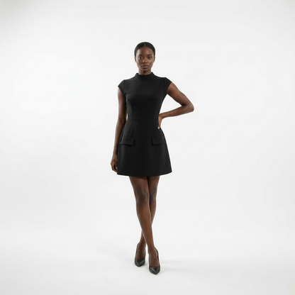 Robe Victoria – Mini robe noire élégante